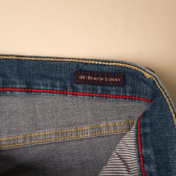Tommy Hilfiger Denim Jeans Size 8 Greenwich Skinny Mid Rise Medium Wash - Picture 5 of 10
